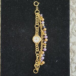 Carolee New York Bracelet Watch W Various Beads